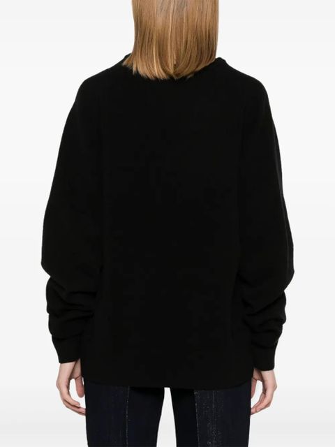 Tory Burch ruched sweater - Black