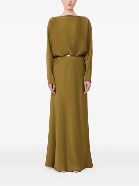 Max Mara satin belted maxi dress - Green - zdjęcie produktu nr 2