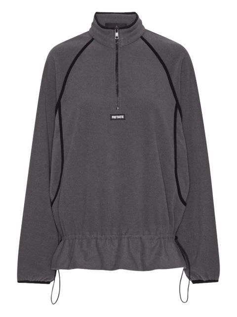 ROTATE BIRGER CHRISTENSEN half-zip fleece sweater - Grey - zdjęcie produktu nr 1