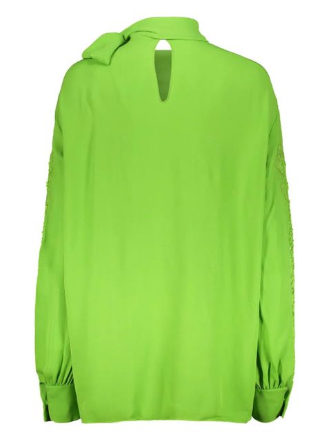 Valentino Garavani pussy-bow blouse - Green - zdjęcie produktu nr 2