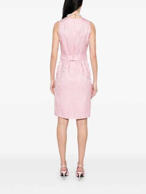ETRO paisley-embroidery midi dress - Pink