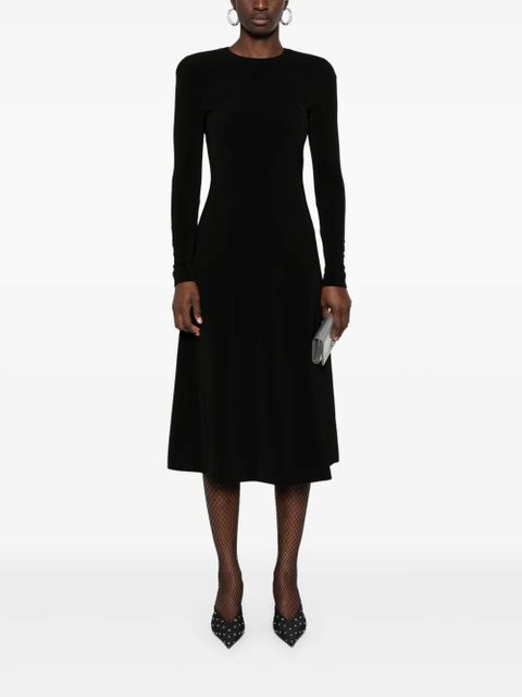 Balenciaga long-sleeve midi dress - Black - zdjęcie produktu nr 2