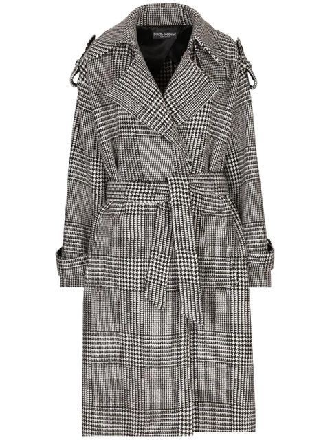 Dolce & Gabbana check-pattern coat - Grey - zdjęcie produktu nr 1