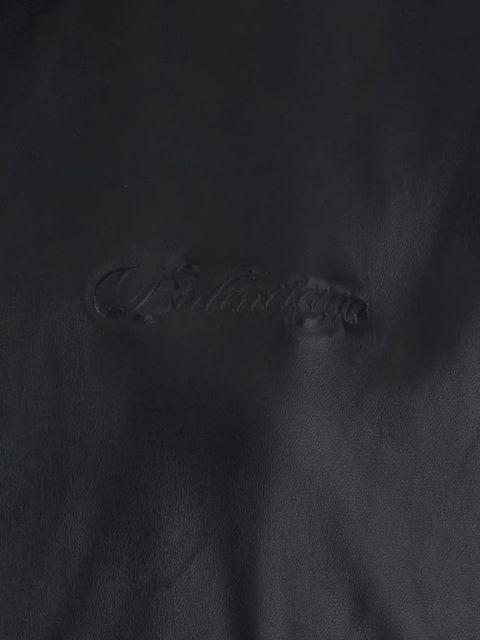 Balenciaga zip-up leather jacket - Black