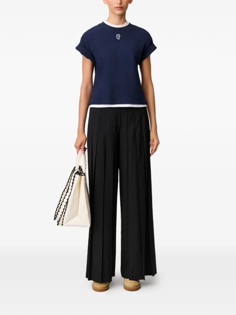 Claudie Pierlot pleated palazzo pants - Black - zdjęcie produktu nr 2