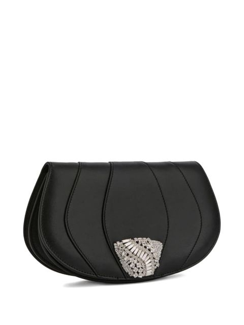 Giuseppe Zanotti ORBITS leather clutch bag - Black