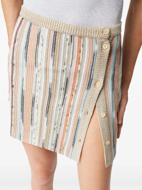 Missoni striped mini skirt - Neutrals