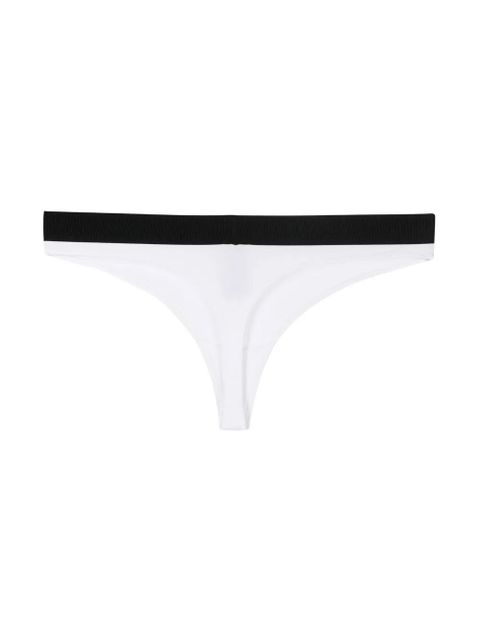 TOM FORD logo-waistband thong - White