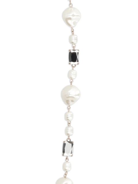Weekend Max Mara pearl crystal necklace - White
