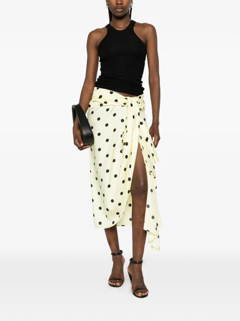 Sportmax Spxgentile polka-dot midi skirt - Yellow - zdjęcie produktu nr 2