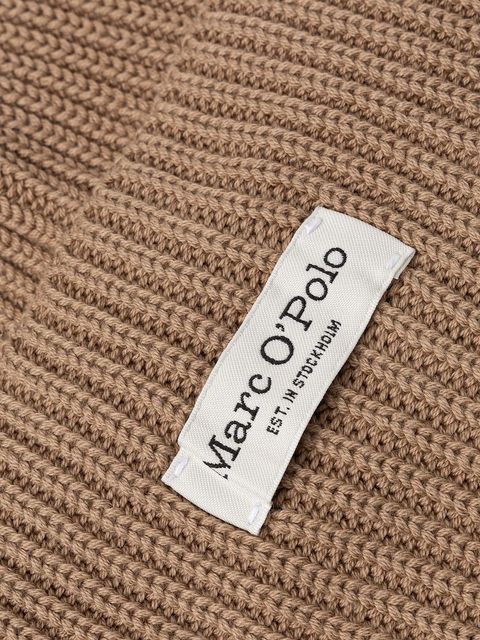 Marc O'Polo czapka kolor beżowy 600605901141 - zdjęcie produktu nr 2