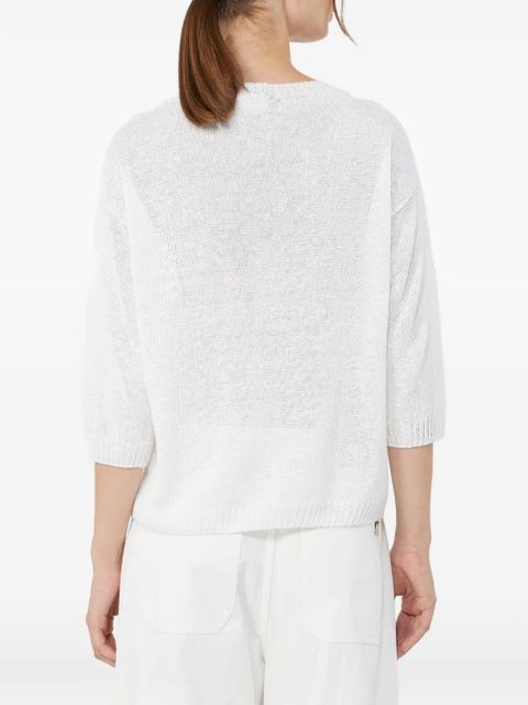 Max Mara Cannone linen sweater - White