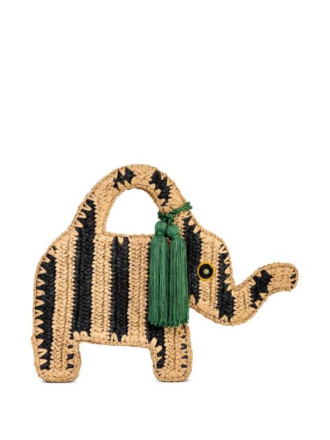 Simon Miller elephant-shape striped mini bag - Neutrals - zdjęcie produktu nr 1