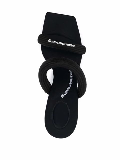 Alexander Wang Julie logo-print sandals - Black