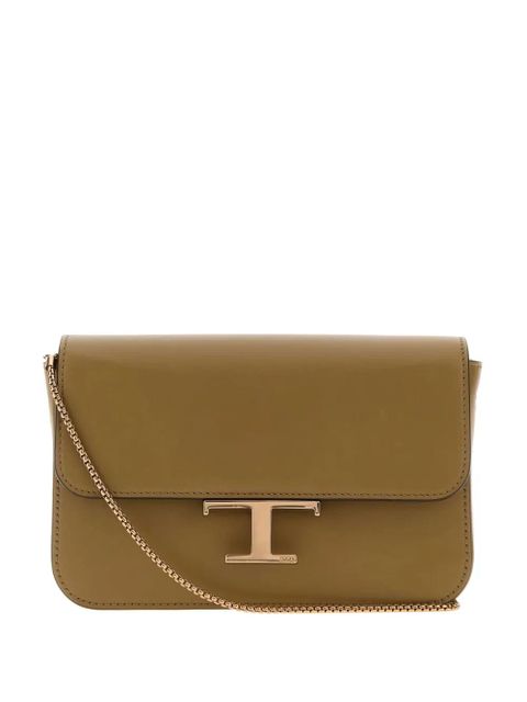 Tod's T logo chain shoulder bag - Green - zdjęcie produktu nr 1