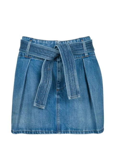 Givenchy pleated belted mini skirt - Blue - zdjęcie produktu nr 1