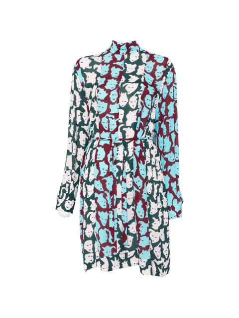 Missoni faces-print belted dress - Brown - zdjęcie produktu nr 1