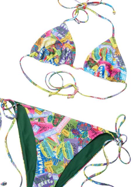 Acne Studios graphic-print bikini - Pink - zdjęcie produktu nr 2