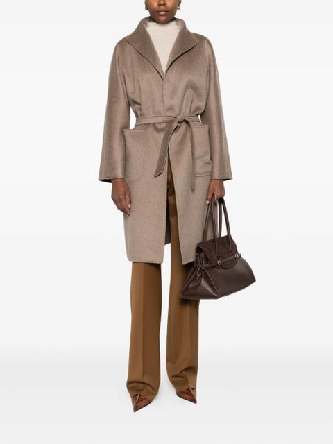 Max Mara hooded belted coat - Brown - zdjęcie produktu nr 2