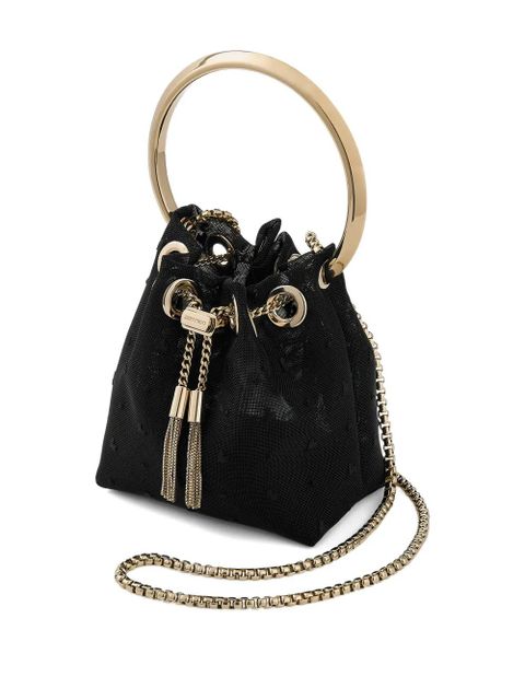 Jimmy Choo mini Bon Bon cross body bag - Black