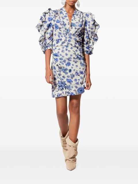 ISABEL MARANT x DORIS ruffled dress - Neutrals