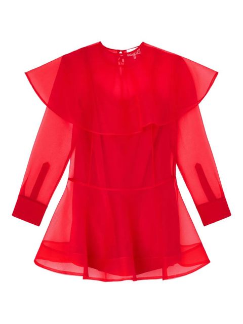 GANNI long-sleeve layered mini dress - zdjęcie produktu nr 1