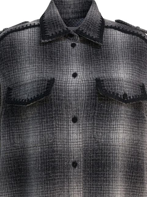 Golden Goose checked mini dress - Grey