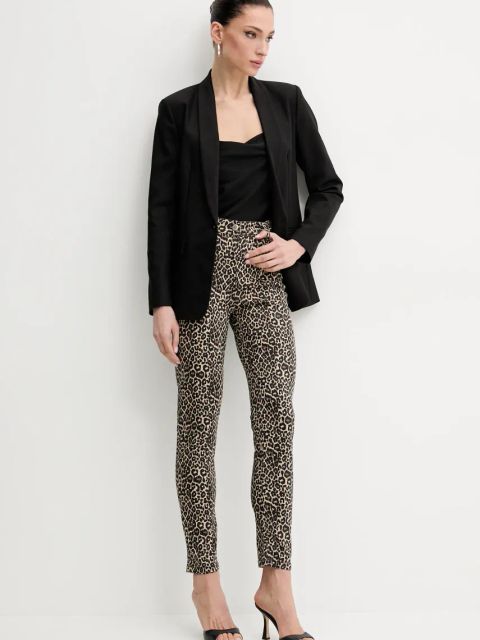 Morgan jeansy PEVAM damskie kolor beżowy PEVAM