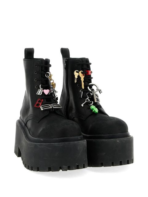 Balenciaga Strike charm-embellished ankle boots - Black - zdjęcie produktu nr 2