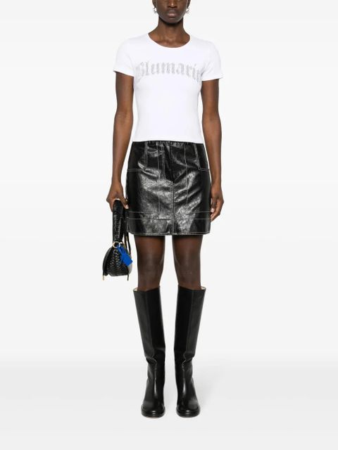 Blumarine rhinestone-embellished T-shirt - White