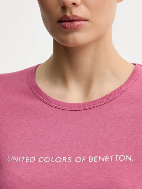 United Colors of Benetton longsleeve bawełniany