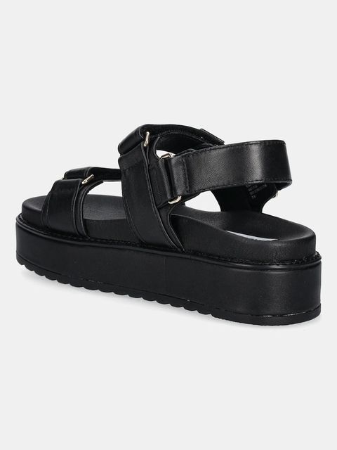 Steve Madden sandały skórzane Bigmona damskie kolor czarny na platformie SM11003458 - zdjęcie produktu nr 2