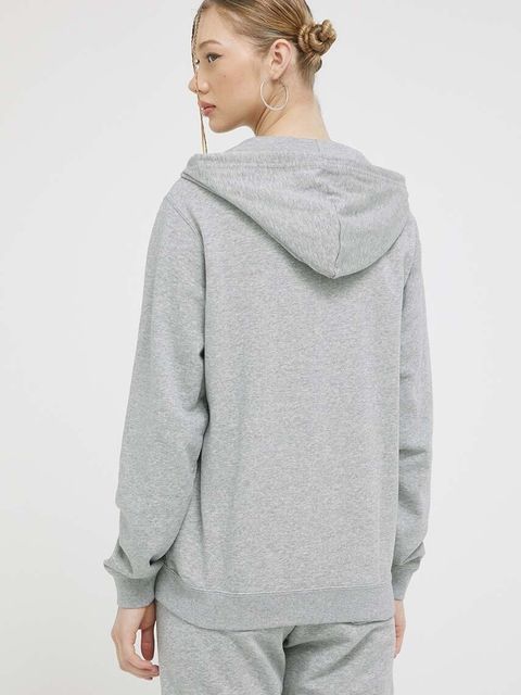 Converse bluza kolor szary z kapturem gładka 10023871.A02-VINTAGEGRE