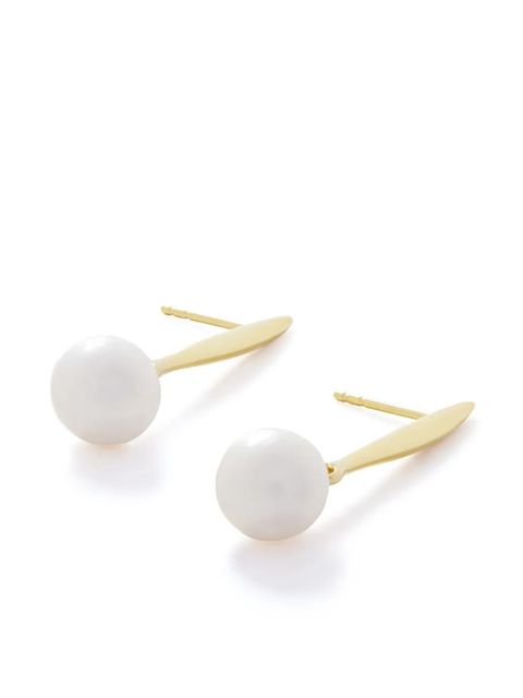Monica Vinader Nura pearl drop earrings - Gold - zdjęcie produktu nr 2