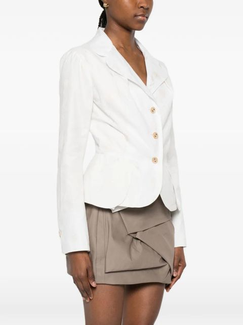 Vivienne Westwood embroidered-flower button jacket - White