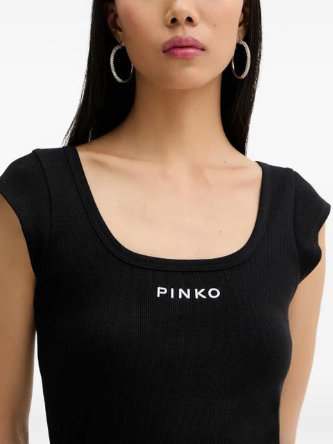 PINKO ribbed T-shirt - Black