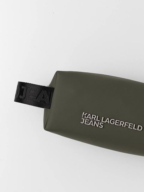Karl Lagerfeld Jeans kosmetyczka kolor zielony A3M32075
