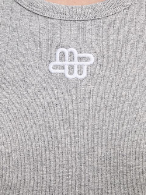 MUNTHE top bawełniany TEZZA kolor szary 247113124764