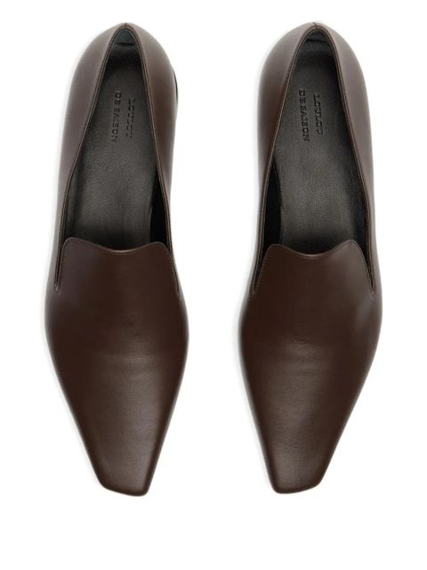 LouLou de Saison Carole Lds leather square-toe loafers - Brown - zdjęcie produktu nr 2