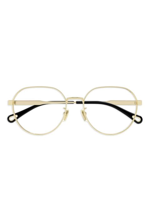 Chloé Eyewear round-frame glasses - Gold - zdjęcie produktu nr 1
