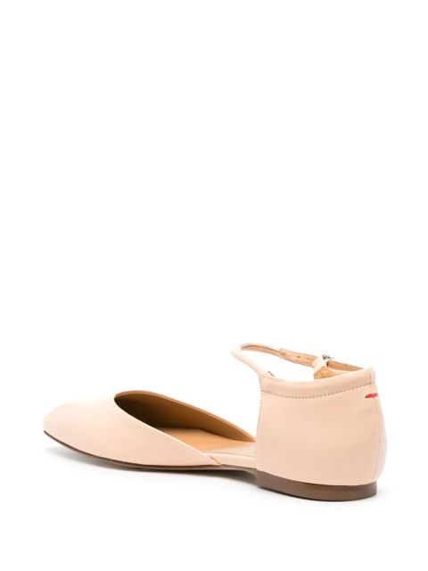 Aeyde Uma leather ballerina shoes - Neutrals