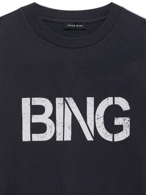 ANINE BING printed T-shirt - Black