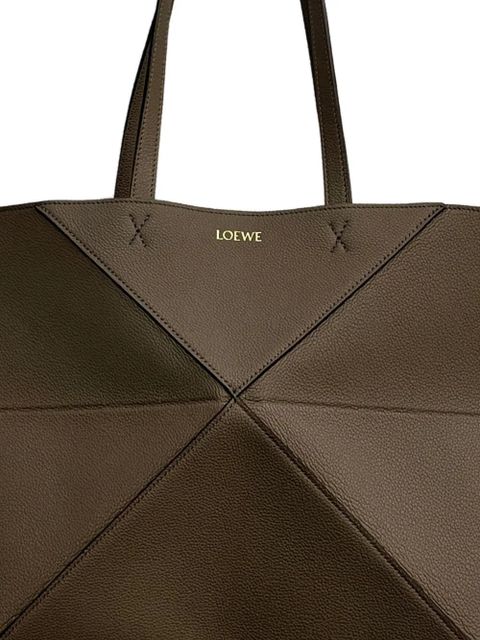 LOEWE medium Puzzle Fold horizontal tote bag - Brown - zdjęcie produktu nr 2