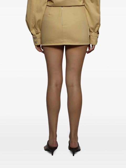 Magda Butrym floral-embellished miniskirt - Neutrals