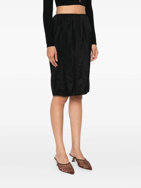 Nanushka elastic-waistband mini skirt - Black