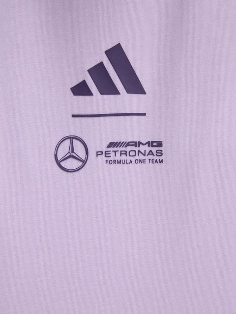 adidas t-shirt bawełniany x Mercedes damski kolor fioletowy JX8816