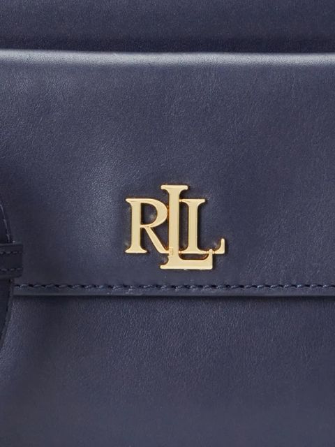 Lauren Ralph Lauren logo-plaque satchel bag - Blue