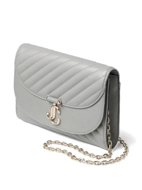 Jimmy Choo Curve quilted chain-strap clutch bag - Grey