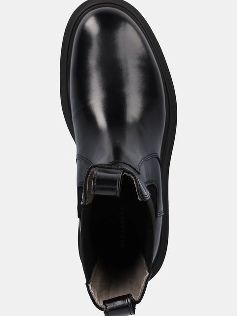 AllSaints sztyblety skórzane Alex Boot damskie kolor czarny na platformie W062FB