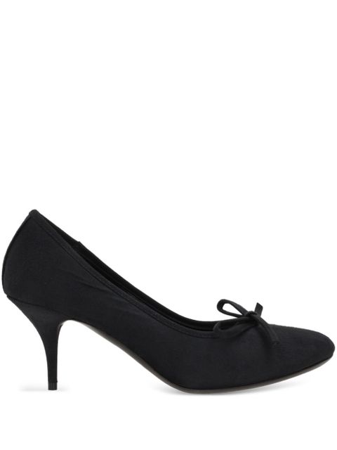 Balenciaga 70mm Leopold worn-out satin pumps - Black - zdjęcie produktu nr 1